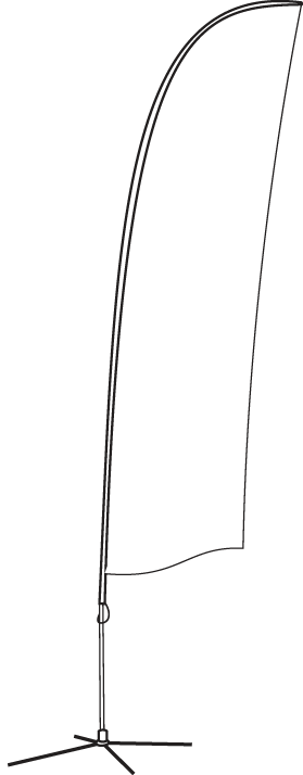 Feather Banner outline