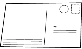 Postcard and Comp Slip outline